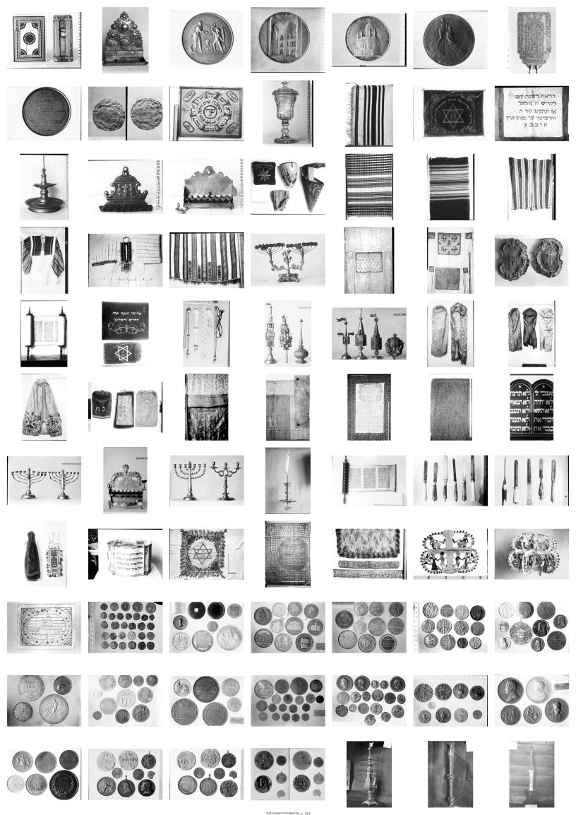 Collage von Inventarkartenbildern