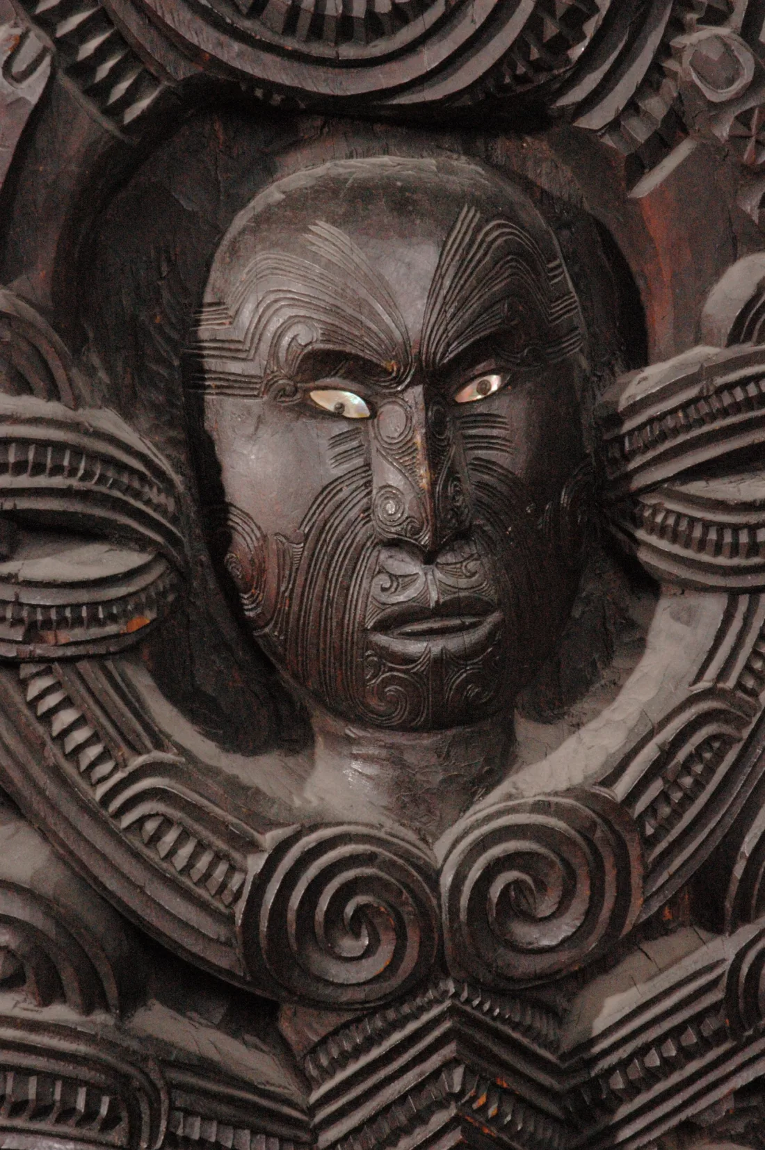 Rauru – Maori meeting house (detail view)