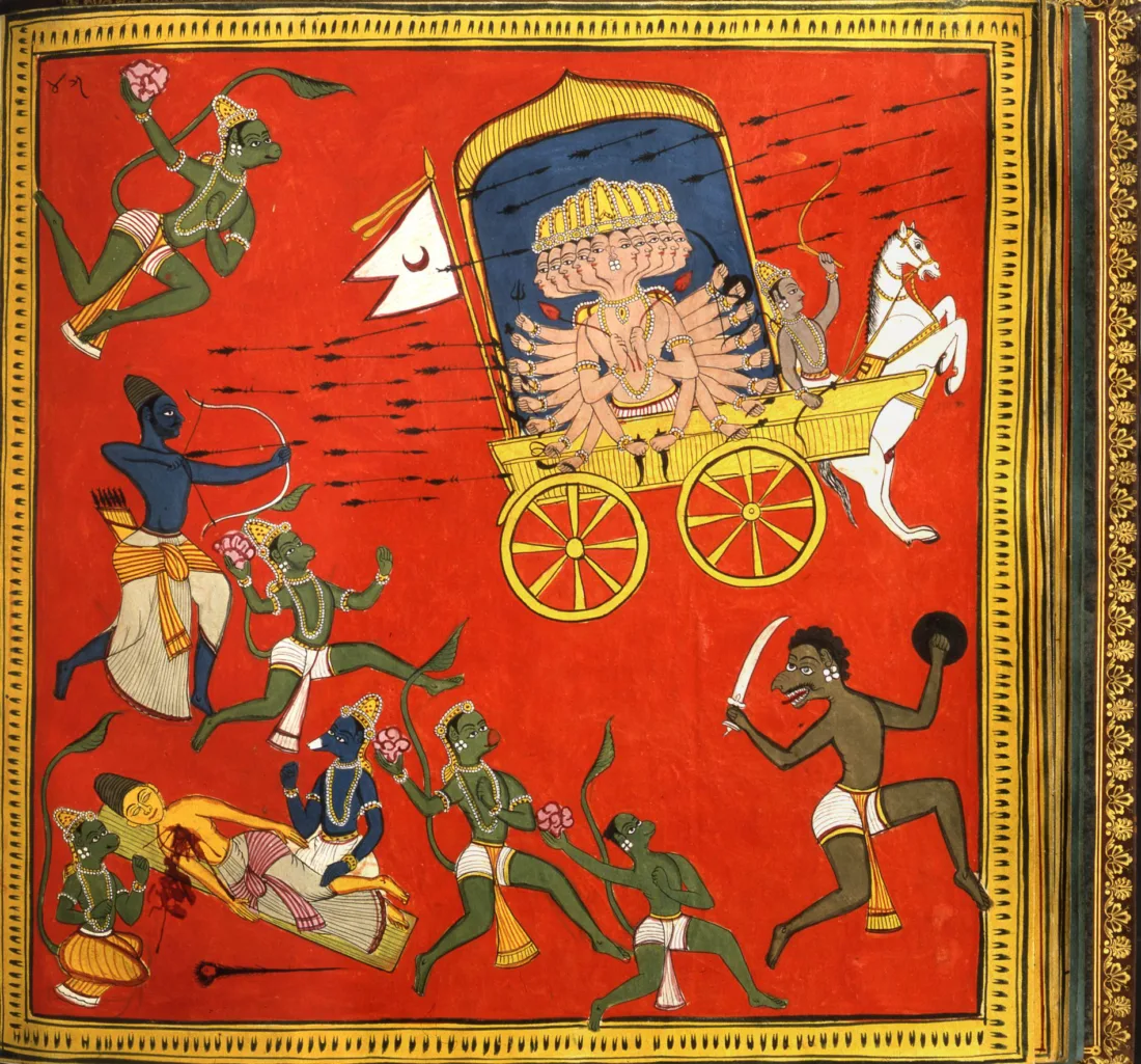 Nandigam Nagesam und Kamaroutu Venkatesam: Ramayana-Album aus Rajamundry, 1757