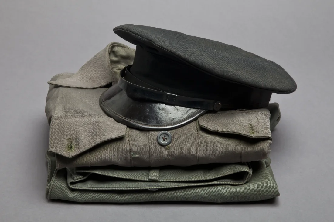 Uniform, Baumwolle, Synthetikfaser, ca. 1970