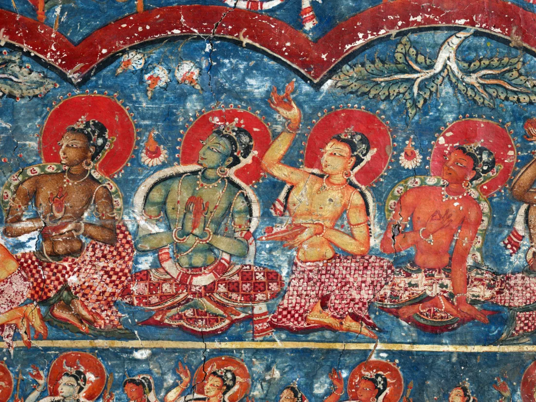 Detail einer Wandmalerei