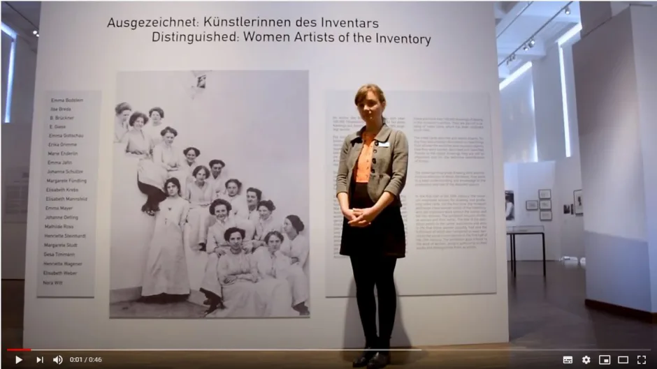 Einführung in den digitalen Rundgang Ausgezeichnet: Künstlerinnen des Inventars mit Kuratorin Rahel Wille