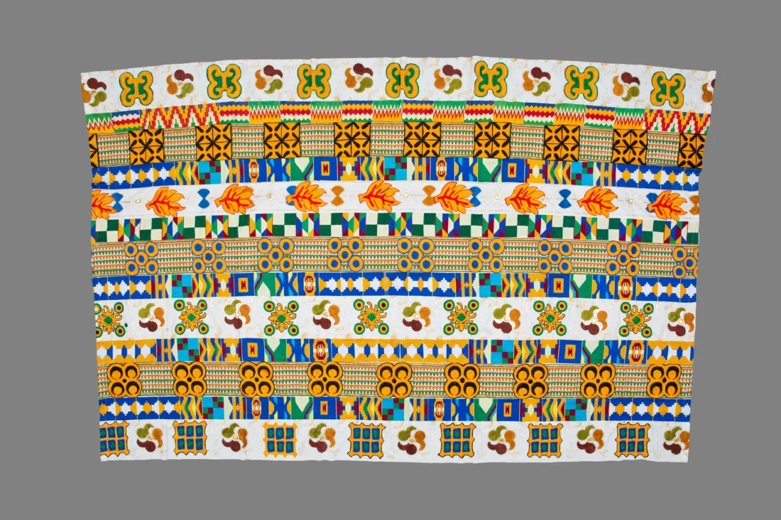 Buntes Kente-Tuch