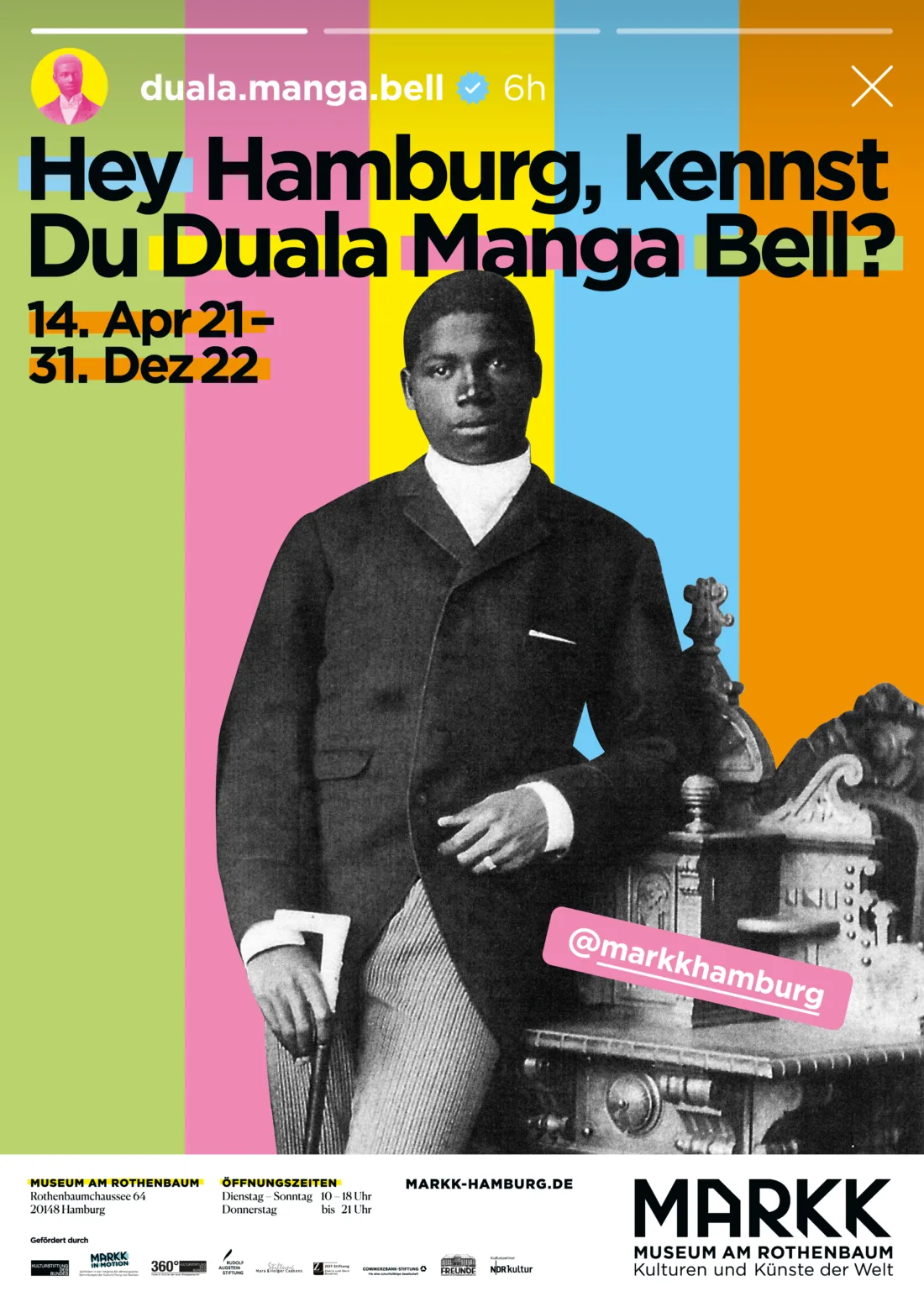 Plakatmotiv Hey Hamburg, kennst Du Duala Manga Bell?