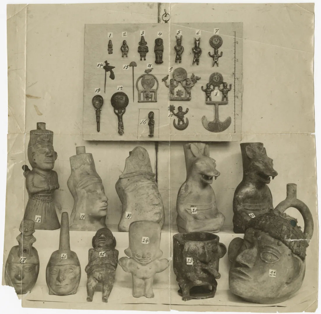 Foto von Andenfälschungen, 1895, Museum für Völkerkunde (MARKK)