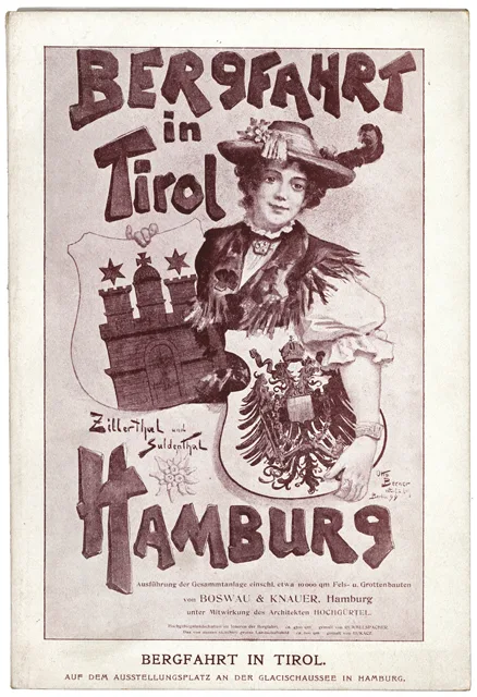 Titelbild Broschüre Bergfahrt in Tirol, 1899