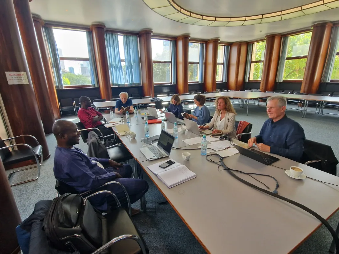 Beim Projektworkshop im Eisenhower-Raum der Goethe-Universität Frankfurt, 2025